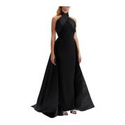 Elegante Rumi Jurk met Gedrapeerde Panelen Solace London , Black , Dam...