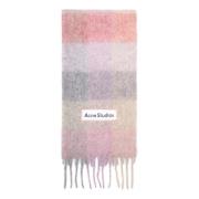 Geruit Alpaca Sjaal Roze & Paars Acne Studios , Multicolor , Unisex