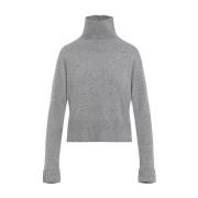 Luxe Grijze Trui Aw24 Fabiana Filippi , Gray , Dames