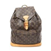 Pre-owned Canvas backpacks Louis Vuitton Vintage , Brown , Dames