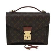 Pre-owned Canvas handbags Louis Vuitton Vintage , Brown , Dames