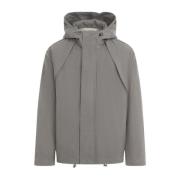 Grijze Wollen Jas Aw24 Ranra , Gray , Heren