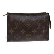 Pre-owned Canvas pouches Louis Vuitton Vintage , Brown , Dames