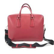 Pre-owned Leather prada-bags Prada Vintage , Red , Dames