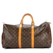 Pre-owned Coated canvas handbags Louis Vuitton Vintage , Brown , Dames