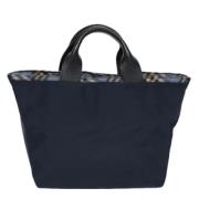 Pre-owned Fabric totes Burberry Vintage , Blue , Dames