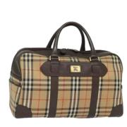 Pre-owned Canvas travel-bags Burberry Vintage , Beige , Dames