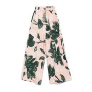 Bloemenprint Wijde Pijp Broek Dries Van Noten , Multicolor , Dames