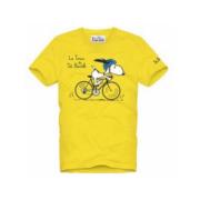 Korte Mouw Snoopy Fiets T-shirt MC2 Saint Barth , Yellow , Heren