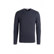 Salt and Pepper Crew Neck Sweater Phil Petter , Blue , Heren