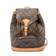 Pre-owned Canvas backpacks Louis Vuitton Vintage , Brown , Dames