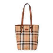 Pre-owned Canvas totes Burberry Vintage , Beige , Dames