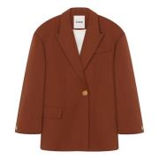 Keramische Knoop Blazer Aeron , Brown , Dames