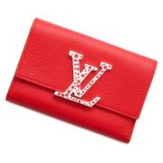 Pre-owned Leather wallets Louis Vuitton Vintage , Red , Dames