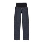 Jeans met elastische tailleband Coperni , Blue , Dames