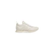 Witte City Trainer met M-vormige Accent Moncler , Beige , Dames