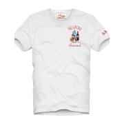 Witte T-shirts en Polos MC2 Saint Barth , White , Heren