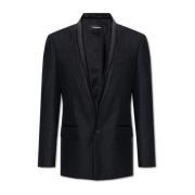 Wol en Zijden Blazer Dsquared2 , Black , Heren