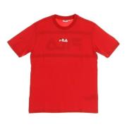 Rode Heren Tee Shirt Fila , Red , Heren