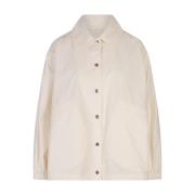 Verenkleurig Lichtgewicht Waterdichte Jas Jil Sander , White , Dames