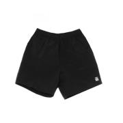 Zwarte relaxte nylon shorts met zakken Obey , Black , Heren