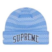 Blauwe Split Beanie Limited Edition Supreme , Blue , Unisex