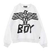 Adelaar Crewneck Sweatshirt Wit/Zwart BOY London , White , Heren