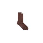 Gestreepte wollen sokken met Neps Norse Projects , Brown , Heren