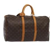 Pre-owned Canvas travel-bags Louis Vuitton Vintage , Brown , Dames