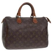 Pre-owned Canvas handbags Louis Vuitton Vintage , Brown , Dames