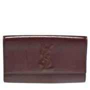 Pre-owned Leather clutches Yves Saint Laurent Vintage , Red , Dames