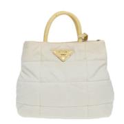 Pre-owned Fabric prada-bags Prada Vintage , White , Dames