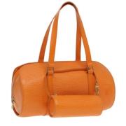 Pre-owned Leather handbags Louis Vuitton Vintage , Orange , Dames