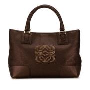 Pre-owned Leather totes Loewe Pre-owned , Brown , Dames