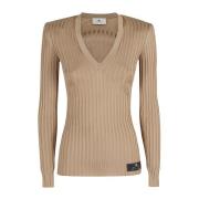 Gebreide Trui Elisabetta Franchi , Brown , Dames