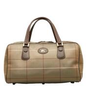 Pre-owned Canvas handbags Burberry Vintage , Brown , Dames