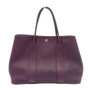 Pre-owned Leather shoulder-bags Hermès Vintage , Purple , Dames