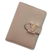 Pre-owned Leather wallets Louis Vuitton Vintage , Beige , Dames