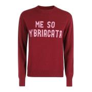 Stijlvolle Crewneck Sweater MC2 Saint Barth , Red , Dames