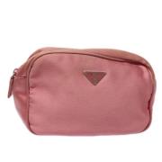 Pre-owned Nylon pouches Prada Vintage , Pink , Dames