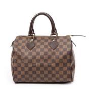 Pre-owned Coated canvas handbags Louis Vuitton Vintage , Brown , Dames