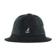 Cord Casual Bucket Hat Velvet Kangol , Black , Heren