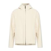 Wollen jas met capuchon Emporio Armani , Beige , Heren