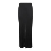 Stromende Jersey Rok Helmut Lang , Black , Dames