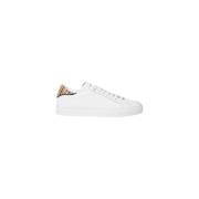 Witte Leren Sneakers met Streep Panelen Paul Smith , White , Heren