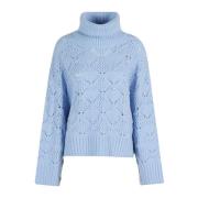 Fantasy Gebreide Trui Essentiel Antwerp , Blue , Dames