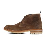 Elegante Suède Veterschoenen Floris van Bommel , Brown , Heren