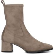 Taupe Suède Enkellaarzen Langley Stijl Unisa , Gray , Dames