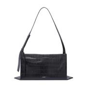 Empire MD Leren Tas Zwart Jil Sander , Black , Dames