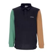 Fluwelen Kraag Polo Rugby Shirt Carhartt Wip , Multicolor , Heren